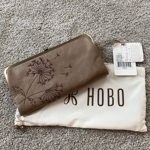 NWT Hobo Lauren Embroidered Leather Clutch Wallet